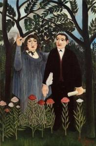 Guillaume Apollinaire (1880-1918), painted by Henri Rousseau in 1909. 