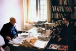 Saul Bellow and Dejan Stojanovic, University of Chicago, 1992